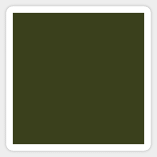 Solid Olive Green Sticker